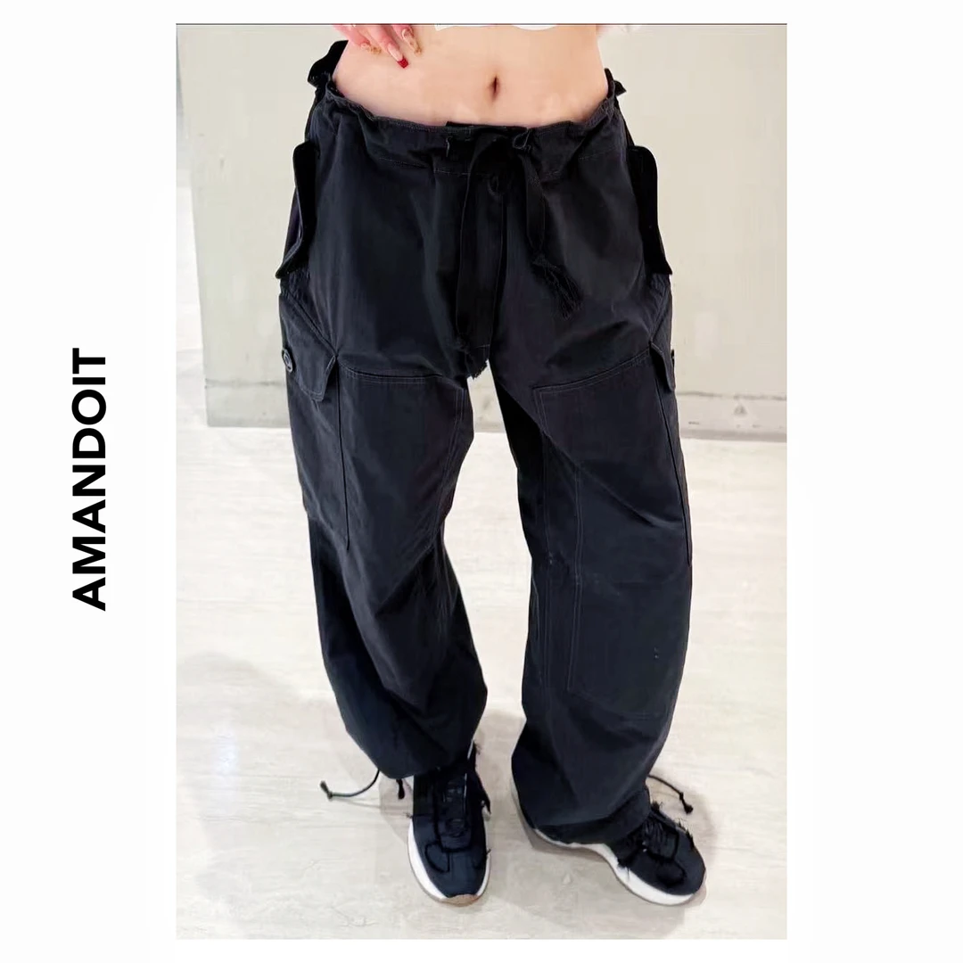 4565丨6+6°洗水深灰时尚户外运动工装裤