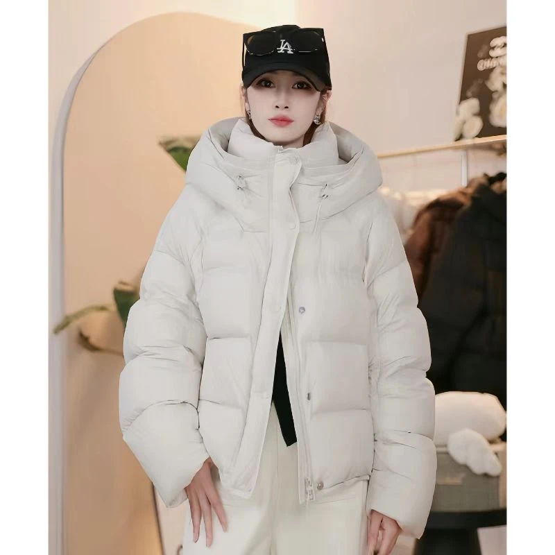 云朵泡芙90白鹅绒时尚百搭短款羽绒服气质冬季保暖