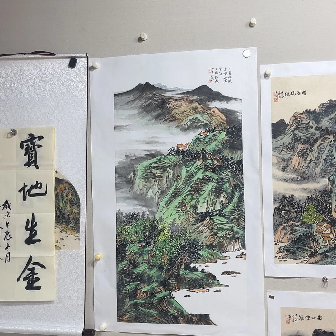 勇**惧姜奇老师山水作品