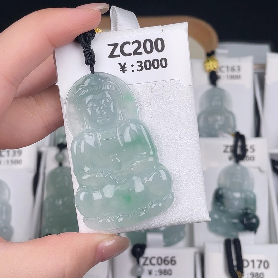 翡翠未镶嵌颈饰zc200