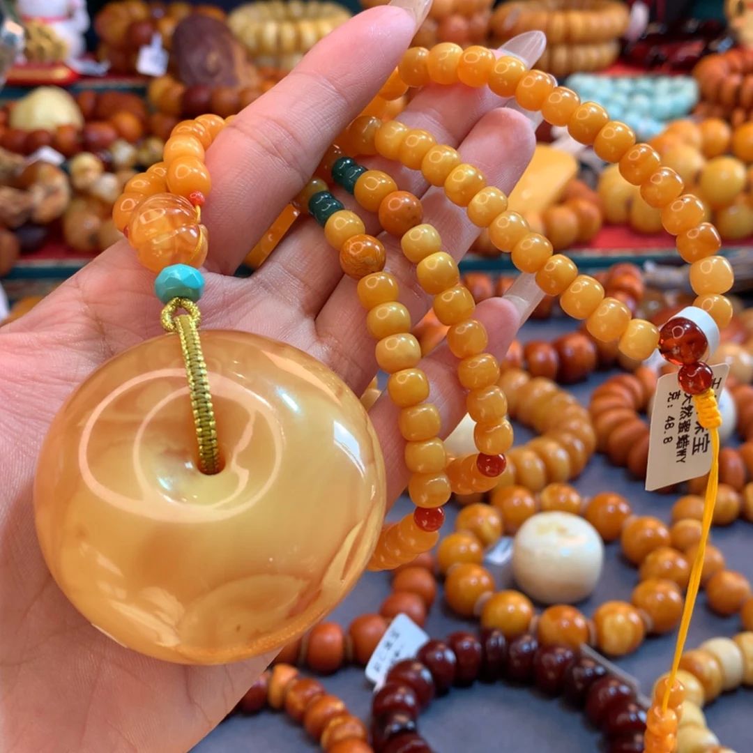 【闪购商品】琥珀吊坠(赠链)未镶嵌