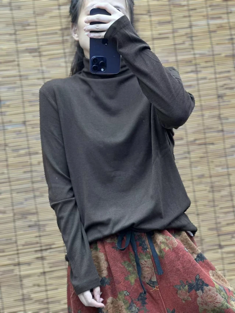 HY    长袖中领净色T恤
