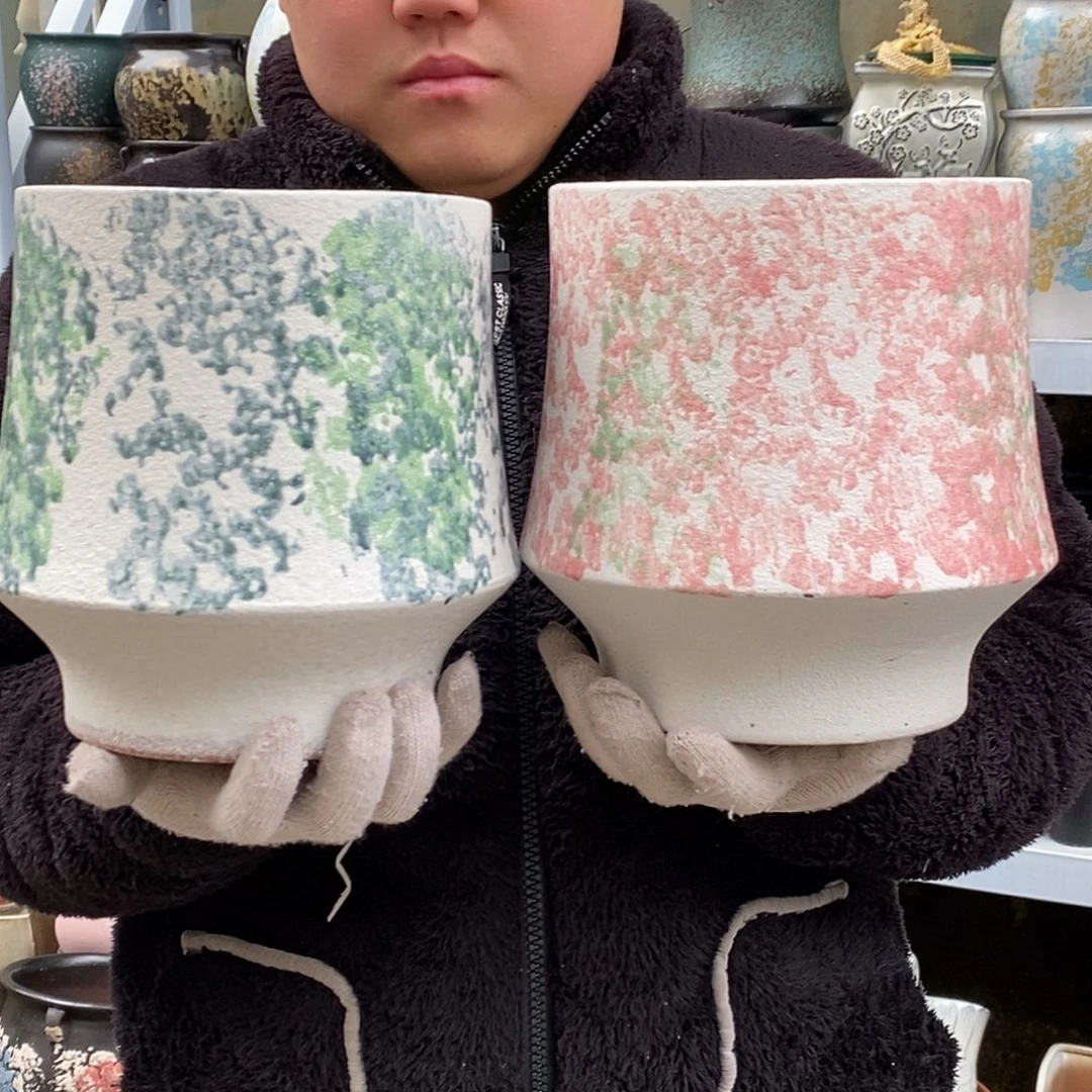 紫砂花盆口18高21福利