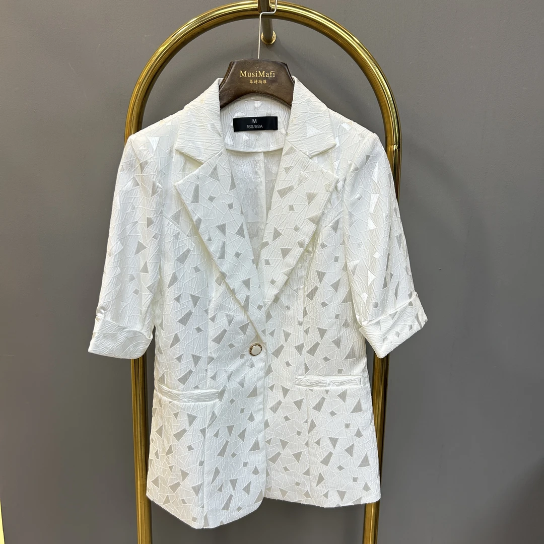 101 时尚简约高级纯色小设计2025新款单件外套