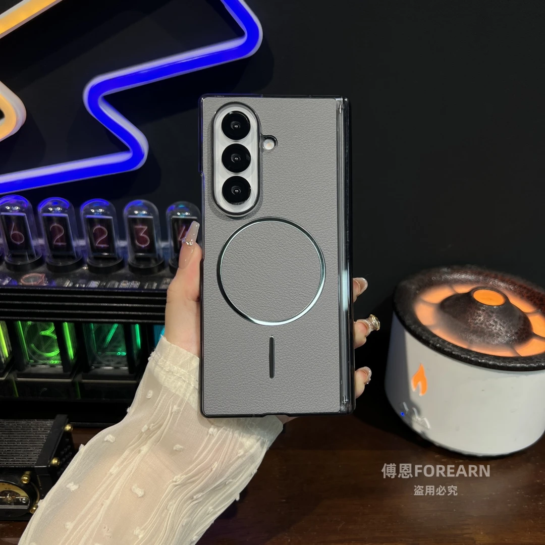 适用于三星ZFold7手机壳折叠屏磁吸fold7中轴超薄后壳保护套全包
