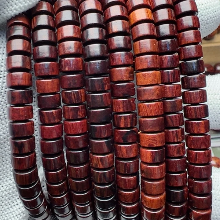 木海南红降4×7单圈片片珠