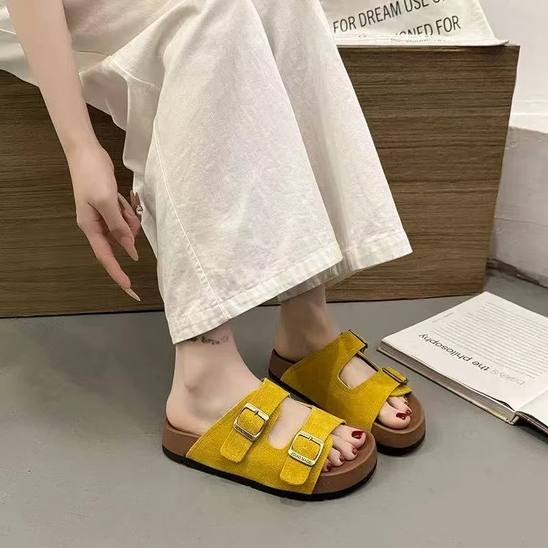 【米可家】厚底勃肯拖鞋7701-1