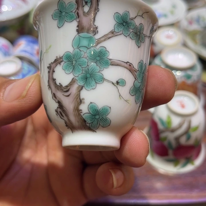 纯手绘精品盖碗杯