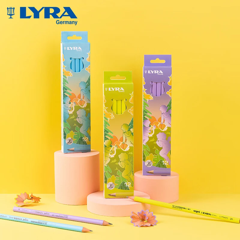 LYRA德国艺雅小天使铅笔 小学生考试涂卡练字铅笔 儿童彩色三角杆