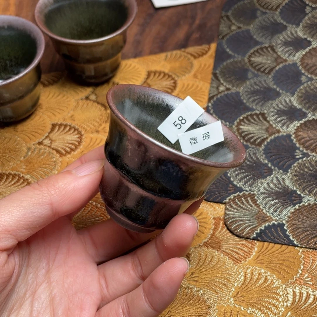 茶盏青*58 福临号建盏主人杯微瑕