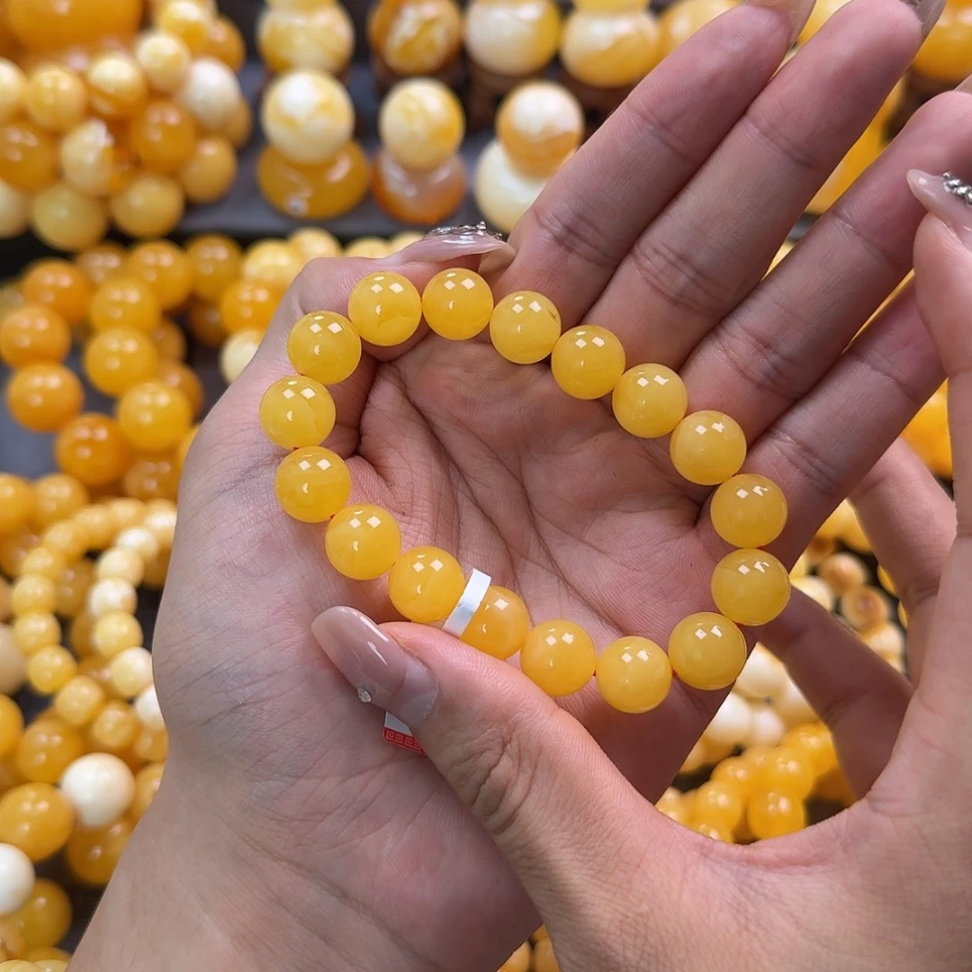 蜜蜡未镶嵌珠宝奇石同料12mm