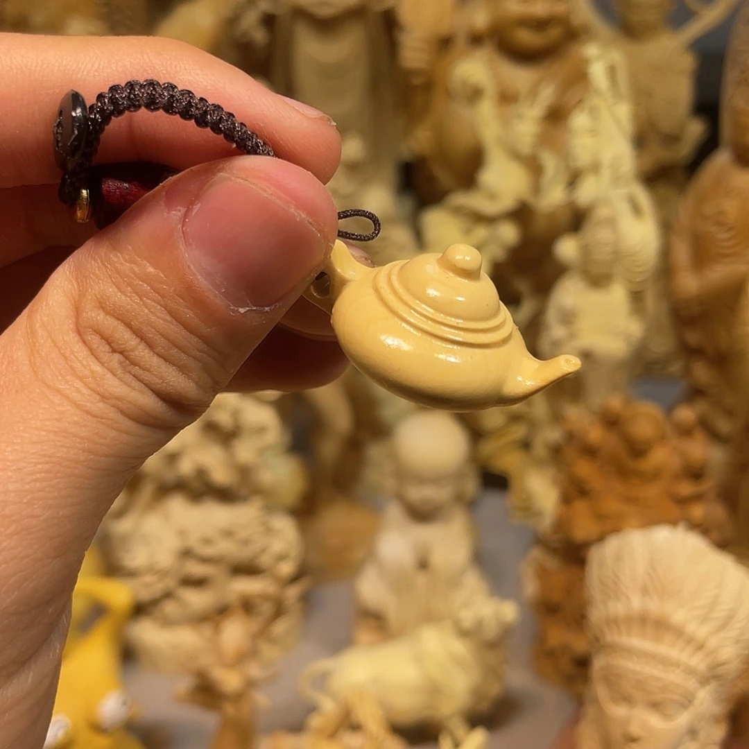 黄杨木小叶小号把把壶