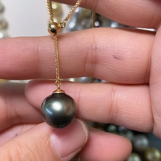 海水珍珠颈饰银S925镶嵌12