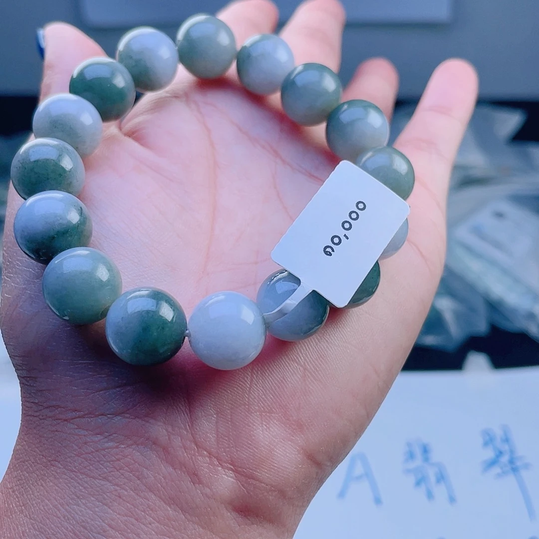 未镶嵌定制翡翠珠串