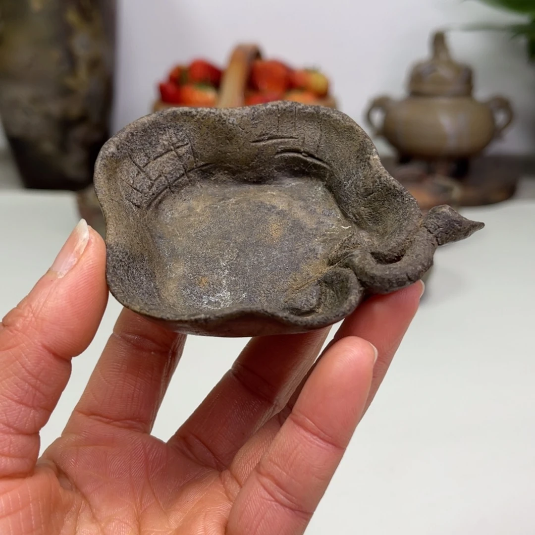 备前烧作品（陶斋盘子）