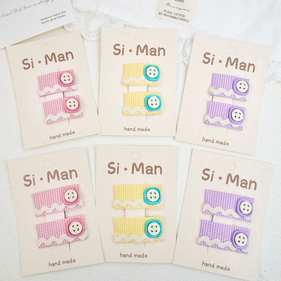 （siman合集）可爱发饰卡通女宝宝甜美粉色发饰碎发夹侧边夹bb夹