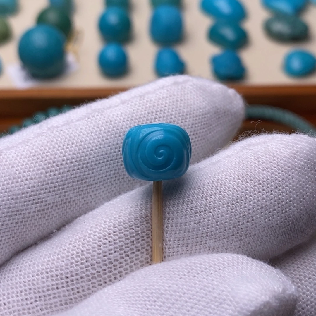 绿松石未镶嵌绿松石博古11.5