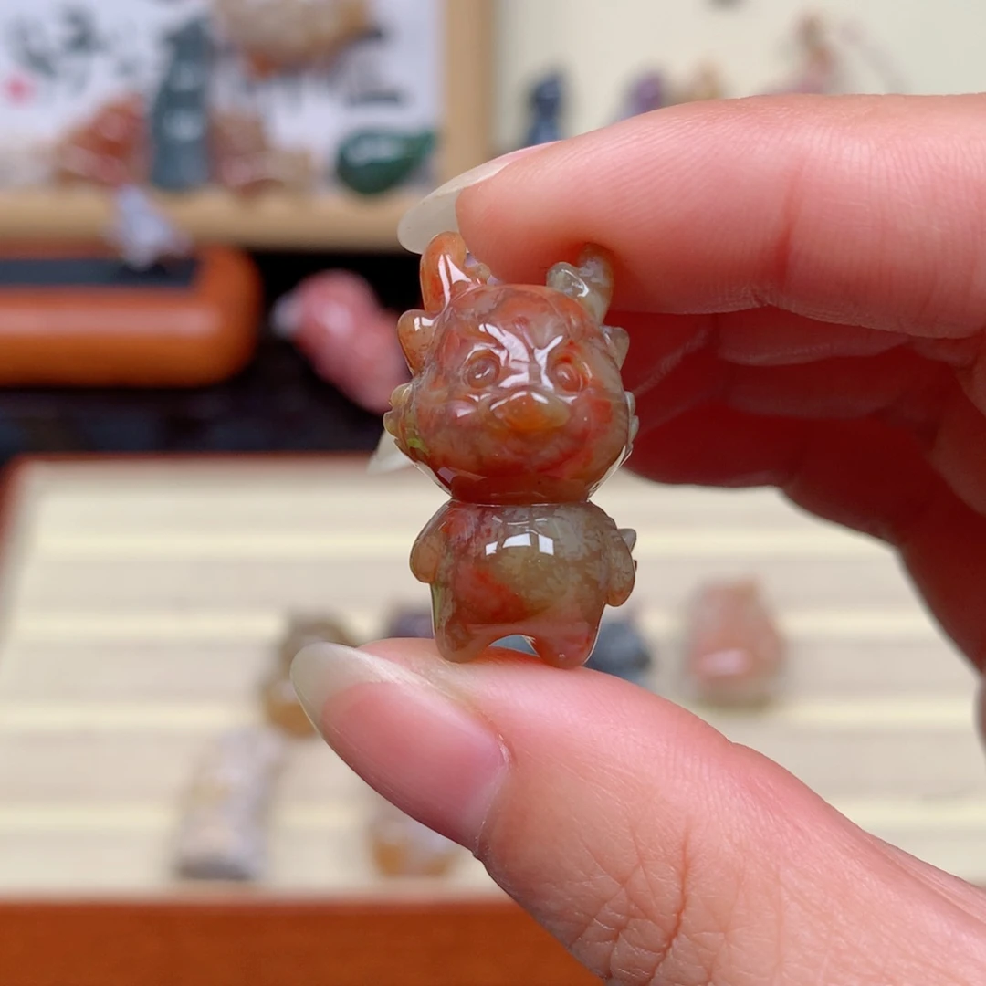 硅化玉珊瑚玉未镶嵌