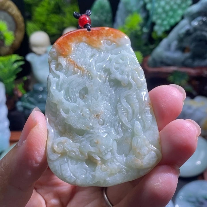 【闪购商品】颈饰未镶嵌翡翠龙牌