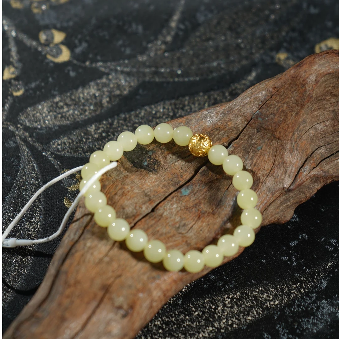 HD00132和田黄玉手串