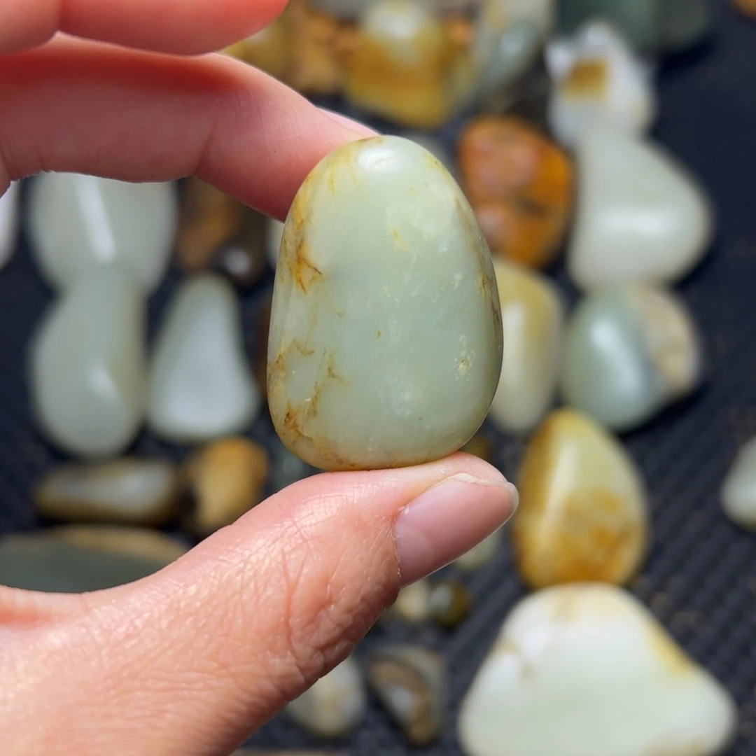 和田玉未镶嵌挂件42