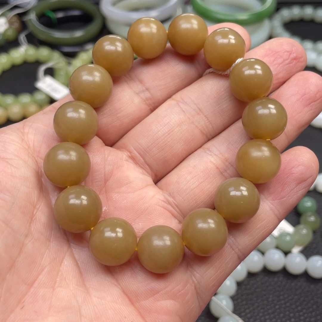 和田玉未镶嵌手链