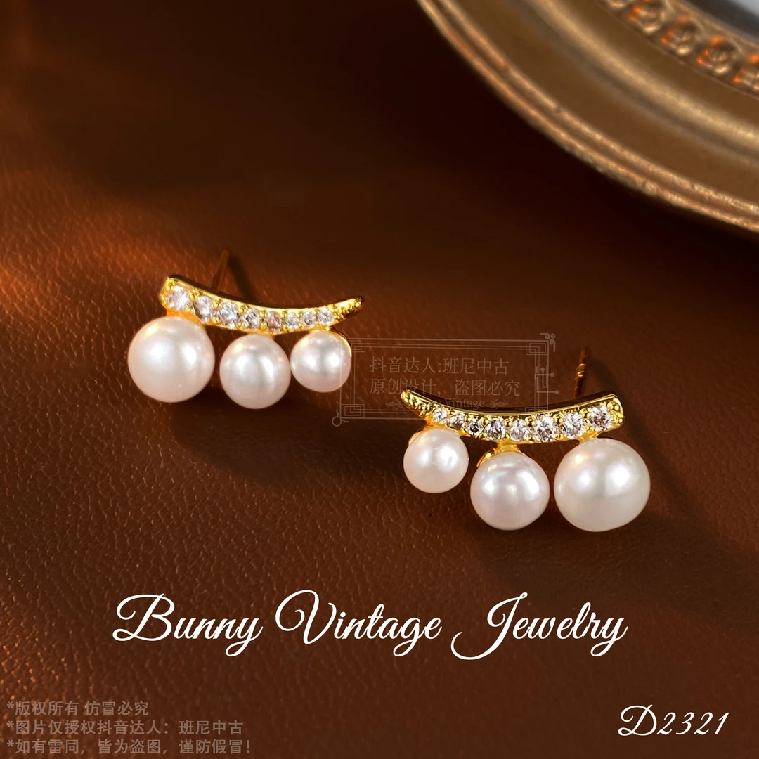 镀K金D0648 法★ DVFashion Paris 优雅女士耳钉