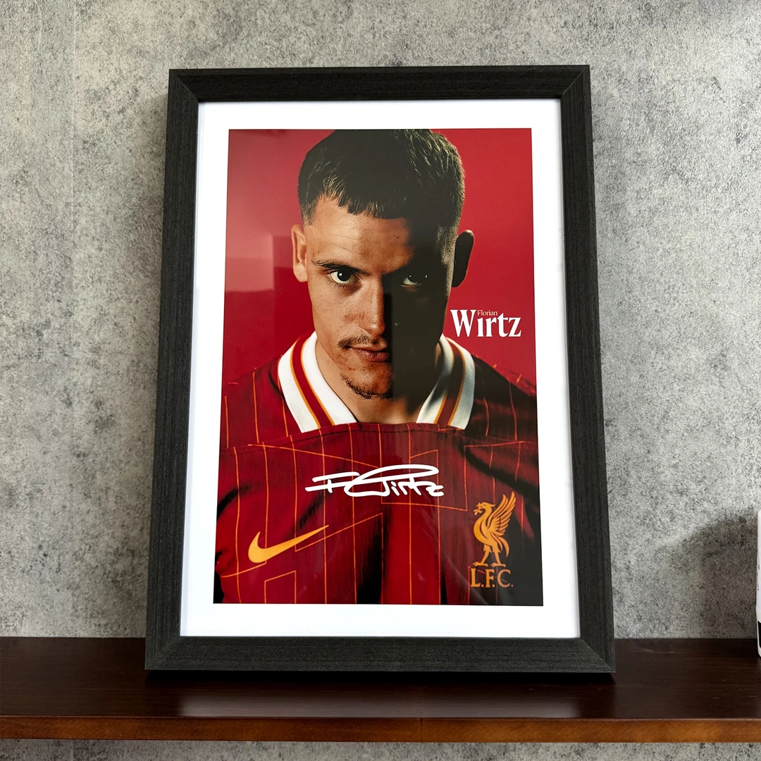 利物浦维尔茨加盟款实木装饰相框照片墙桌摆挂框摆件酒吧壁画YNWA