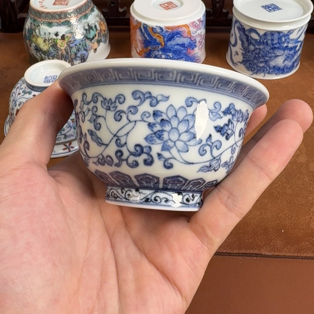 瓷片景德镇瓷器茶器手工手绘