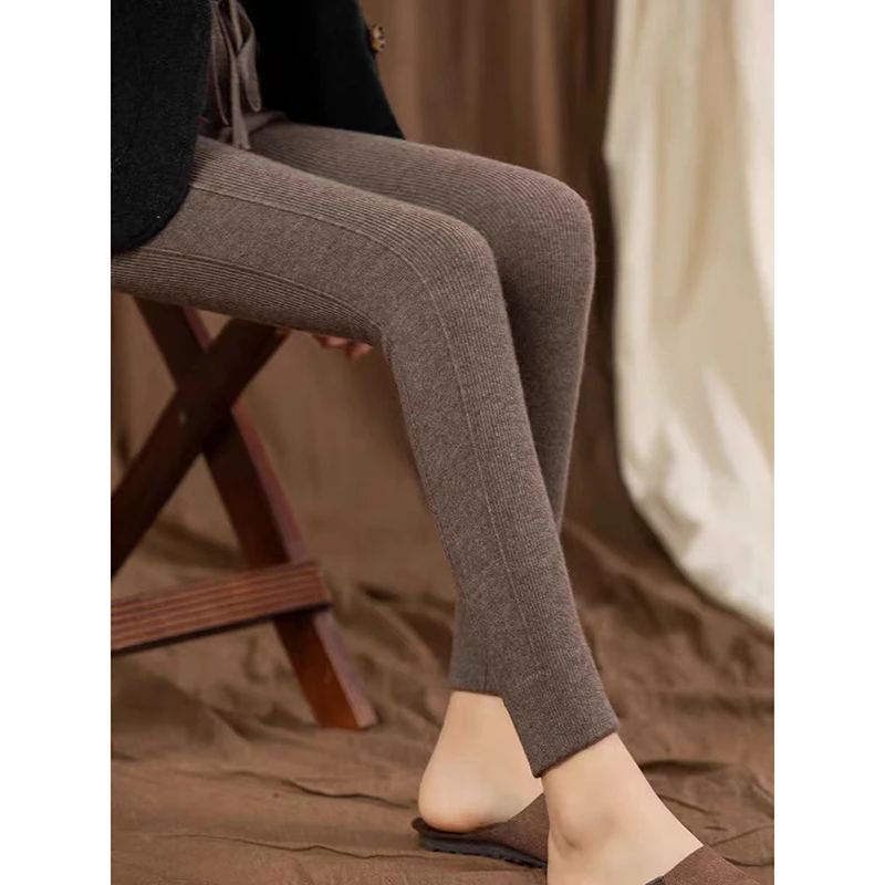 精致包裆加固版 老粉指定要！加厚紧身山羊绒打底裤子女