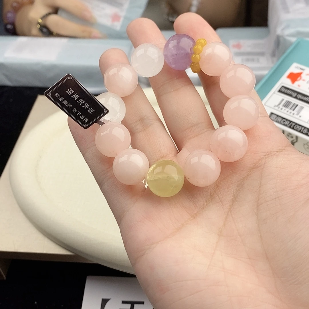 银S925镀金镶嵌手链水晶