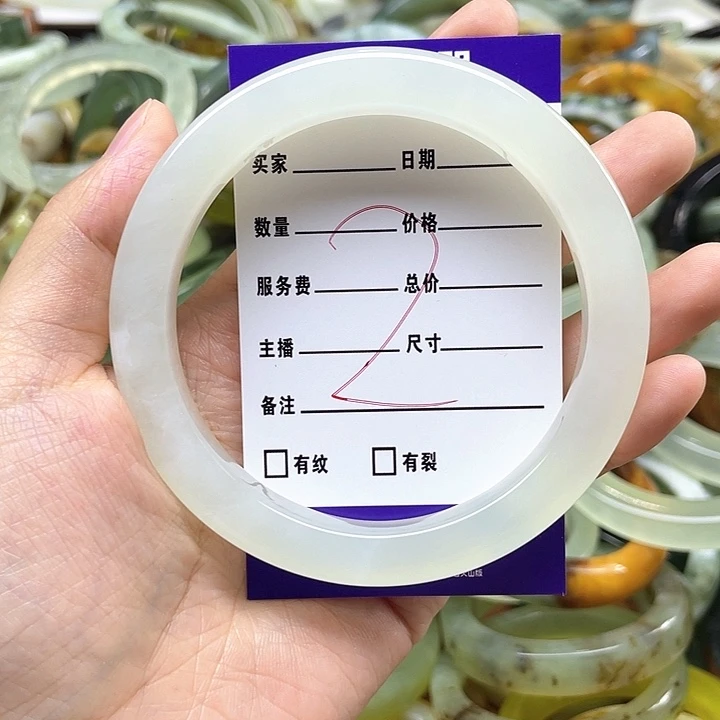 蛇纹石玉未镶嵌手镯琬*