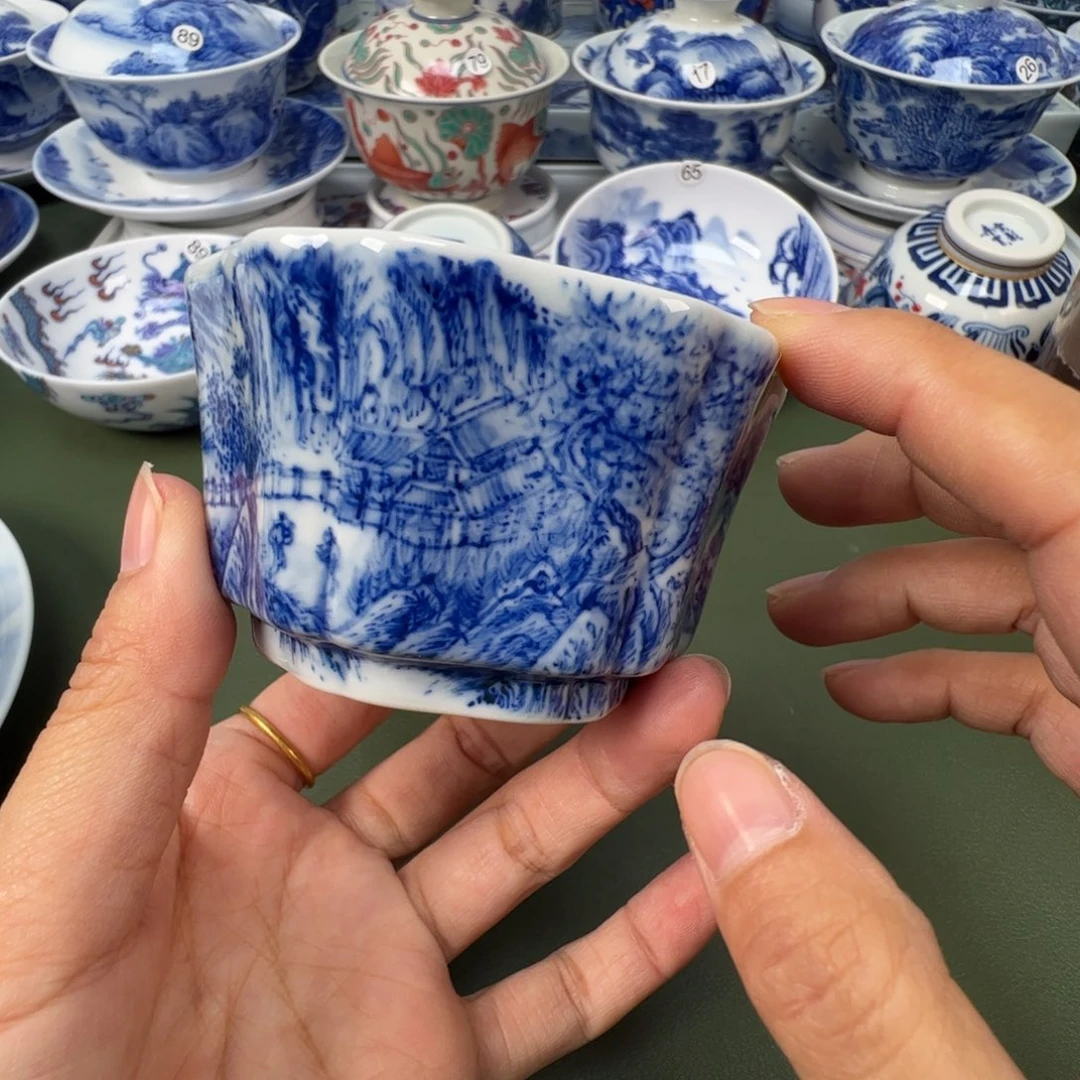 陶瓷景德镇纯手工纯手绘茶具木木19