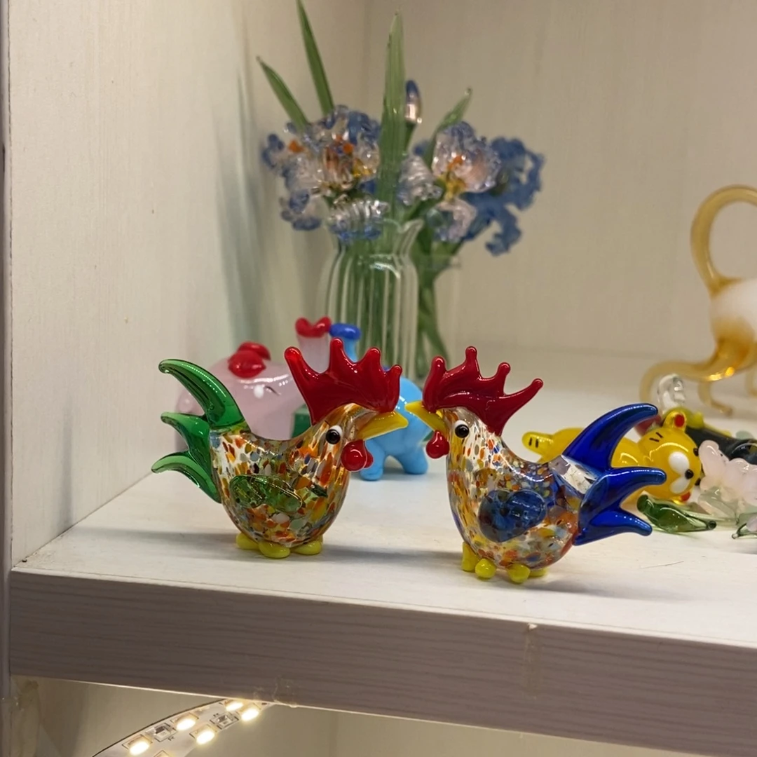 手工艺品琉璃一对