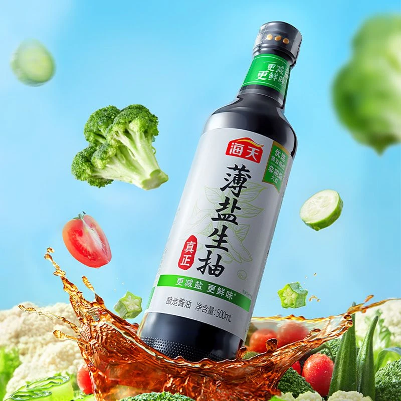 海天薄盐生抽500ml