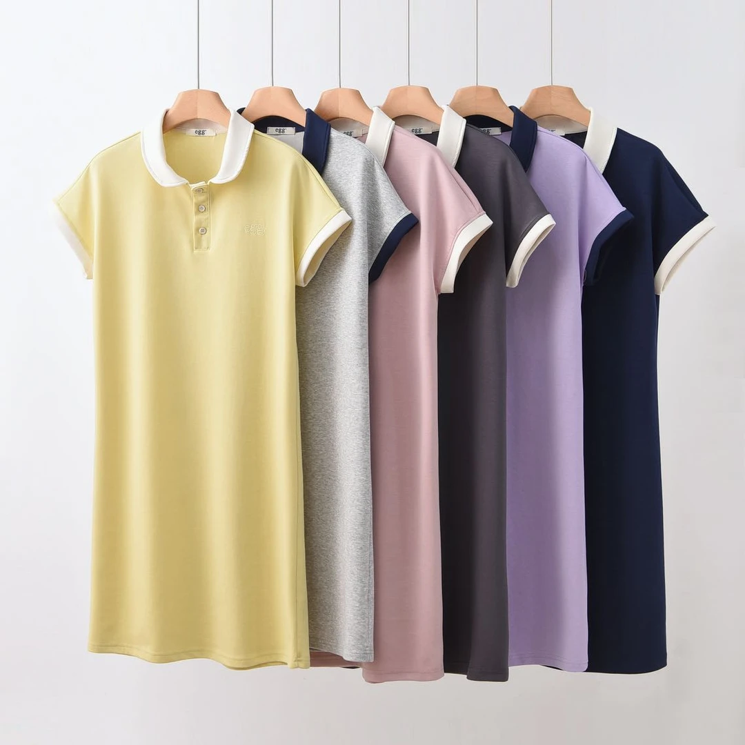 2025夏季新款女青春学院风休闲时尚显瘦洋气活力连衣裙3026