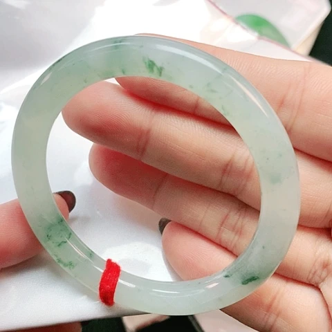 未镶嵌手镯翡翠圆条0268