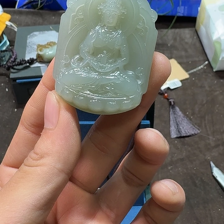 未镶嵌和田玉（糖玉）车挂