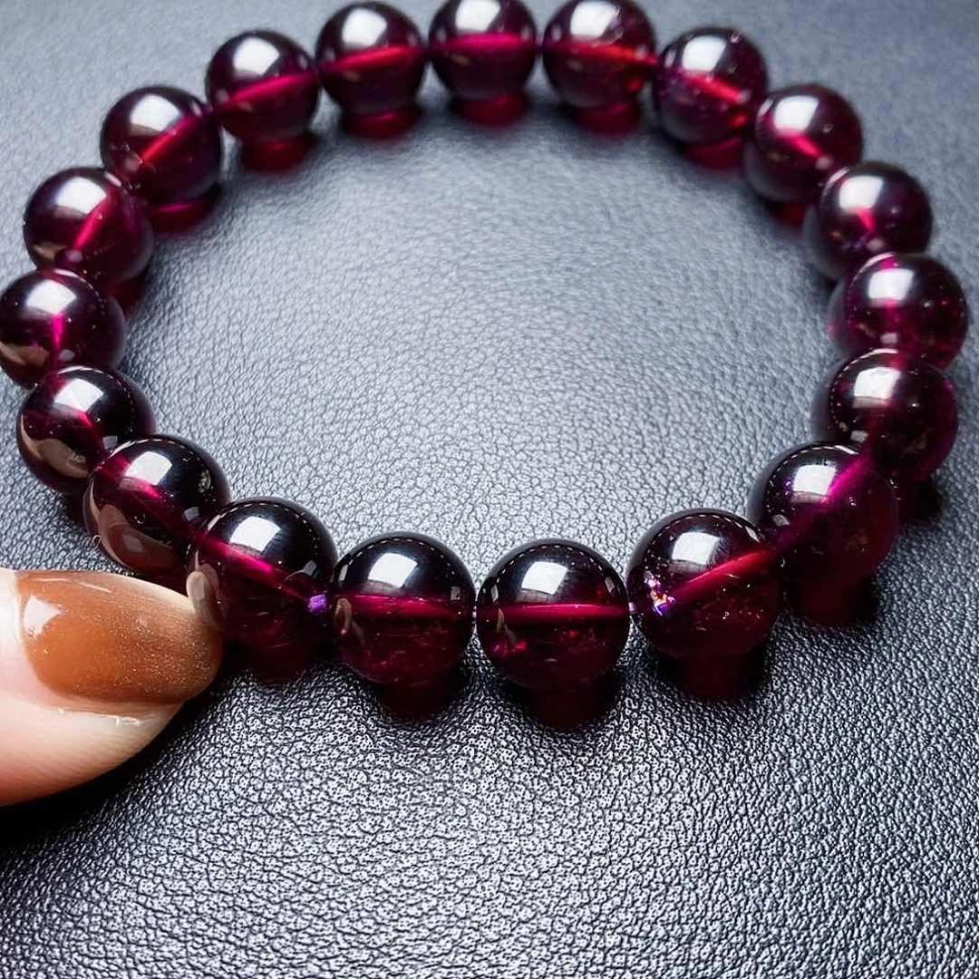 未镶嵌手链石榴石?**?10紫