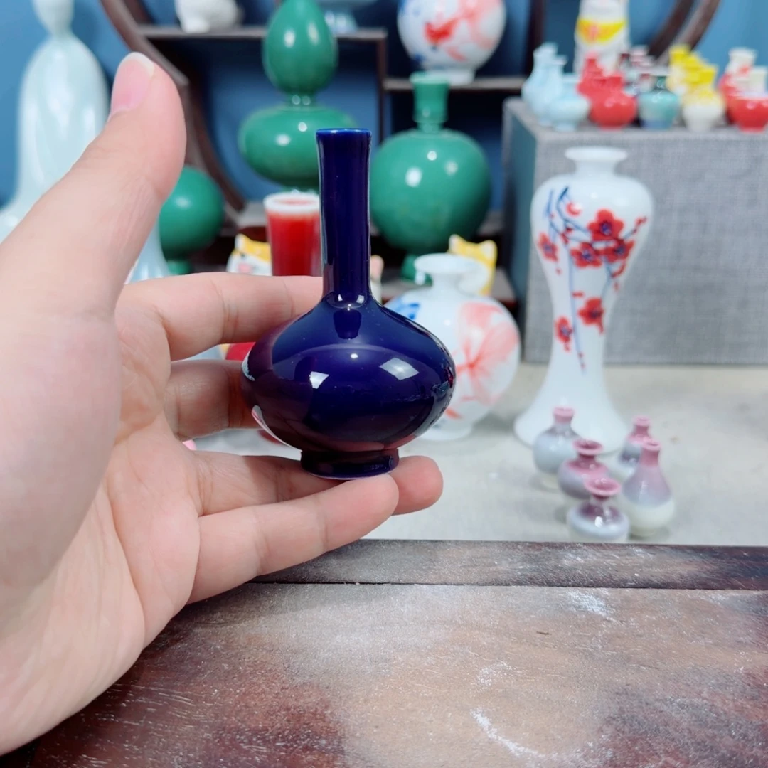 陶瓷手工小花器摆件