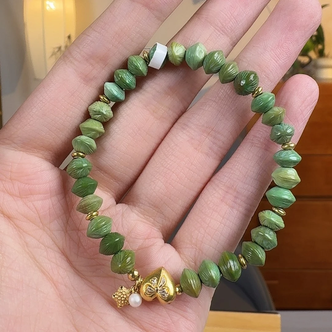 绿松石18K金镶嵌珠宝奇石