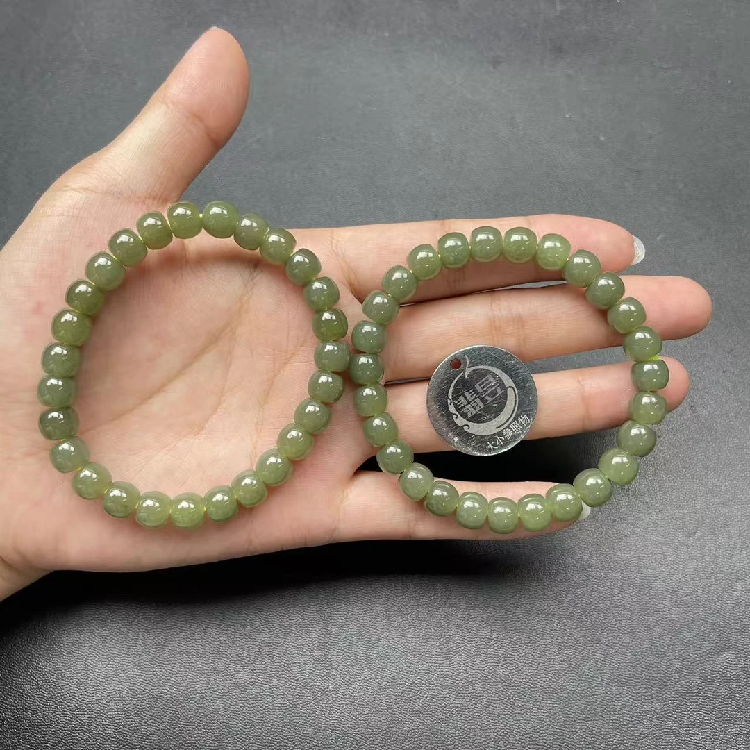 翡昱-SH65-48223-和田玉手串/约6*7/约27颗/-多样性发其一-X