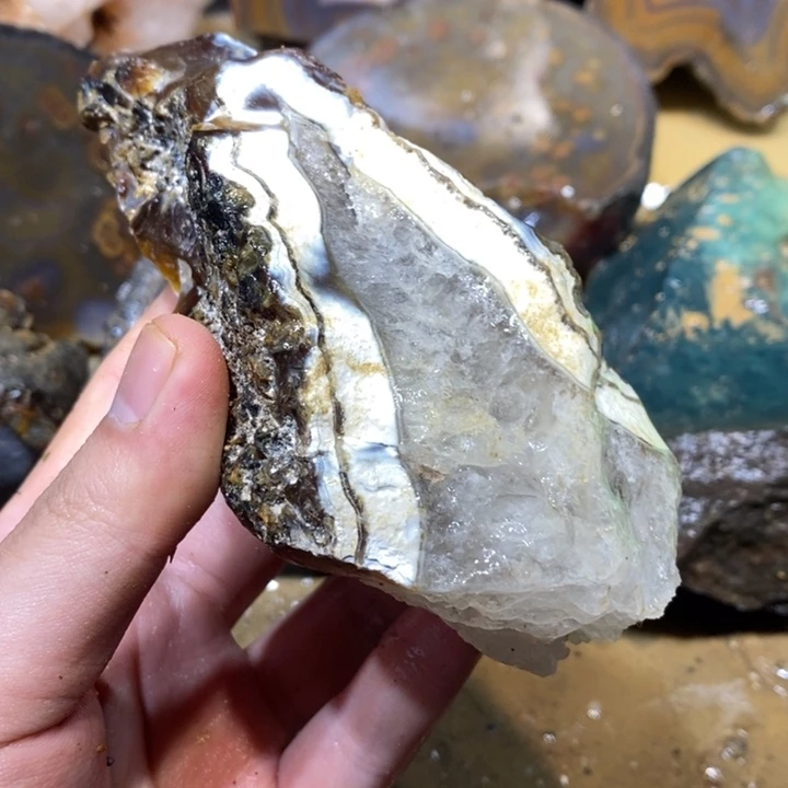 未镶嵌玛瑙/玉髓珠宝半成品