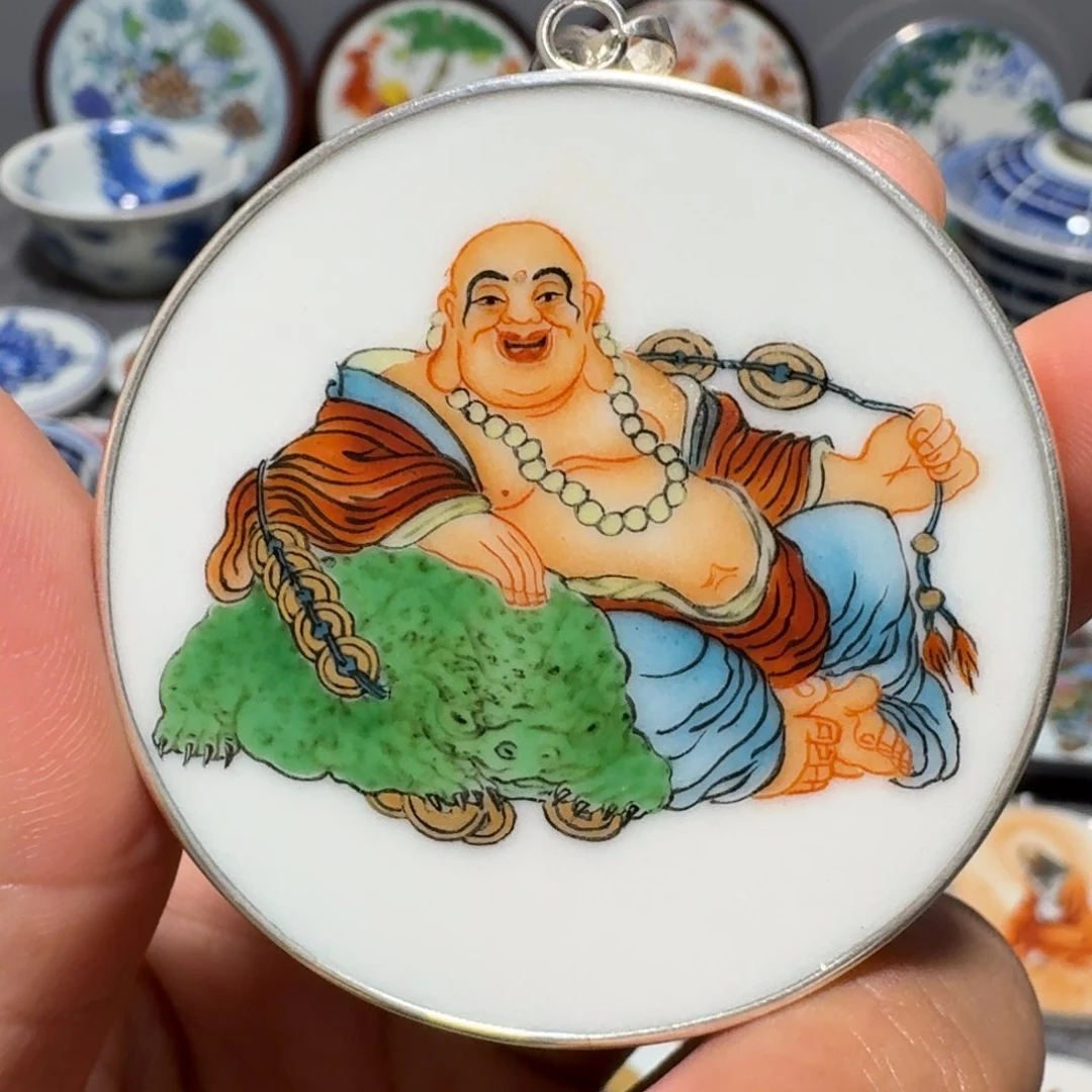 瓷片?****7精品挂件一个