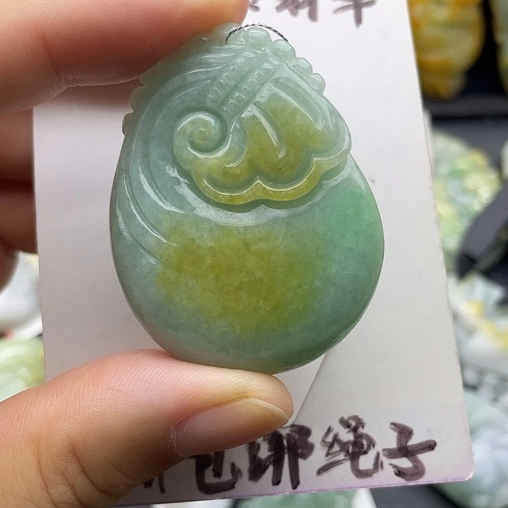 颈饰未镶嵌翡翠天然翡翠