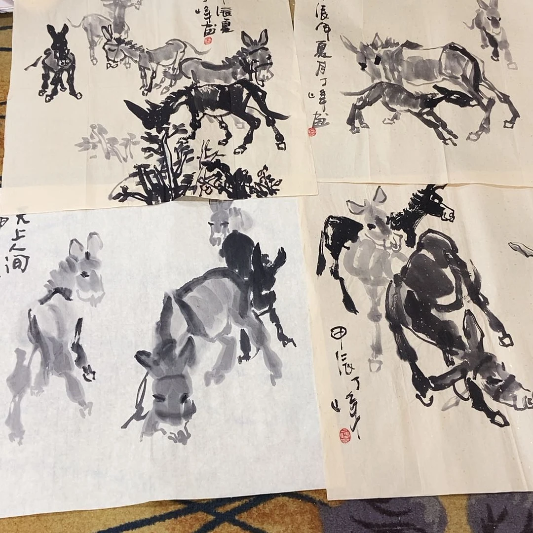 国画蚂*手绘作品欣赏？70.70