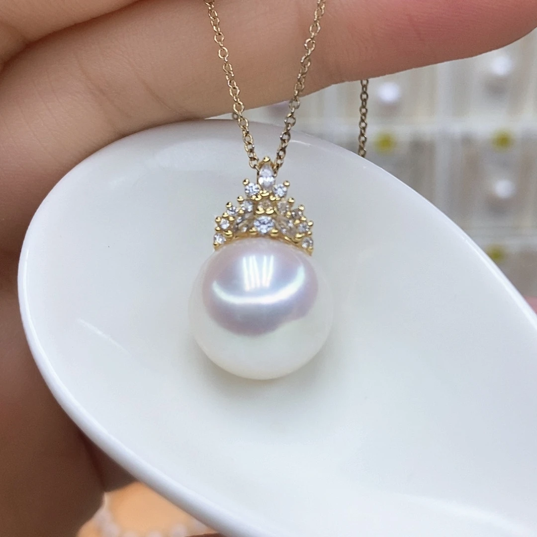 项链合金淡水珍珠