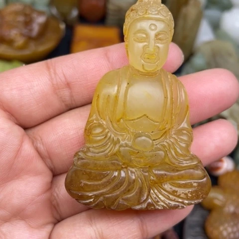 蛇纹石玉未镶嵌颈饰5