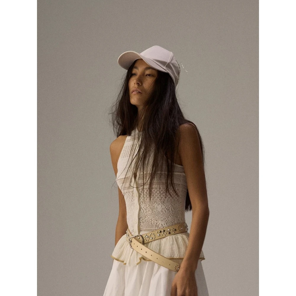 SHELLE ARTISTE小众设计师品牌25春夏新品钩花背心SOLSOL买手店