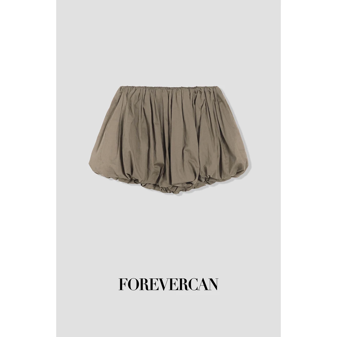 FOREVERCAN“花苞”立裁量感蓬蓬裙花苞半身裙裤CANSP14688